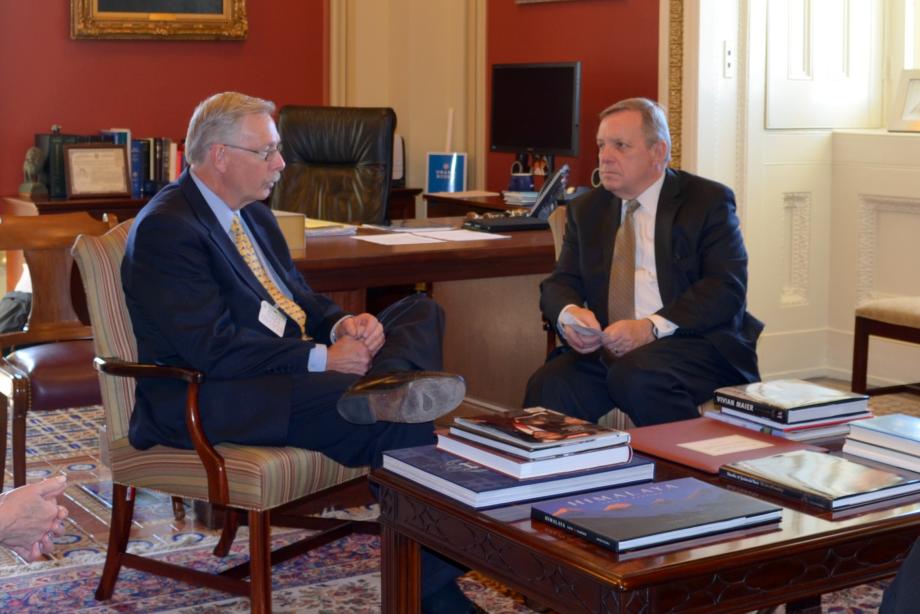 U.S. Senator Dick Durbin (D-IL) met with Lurie Children's Hospital of Chicago CEO Pat Magoon to discuss childhood healthcare issues.